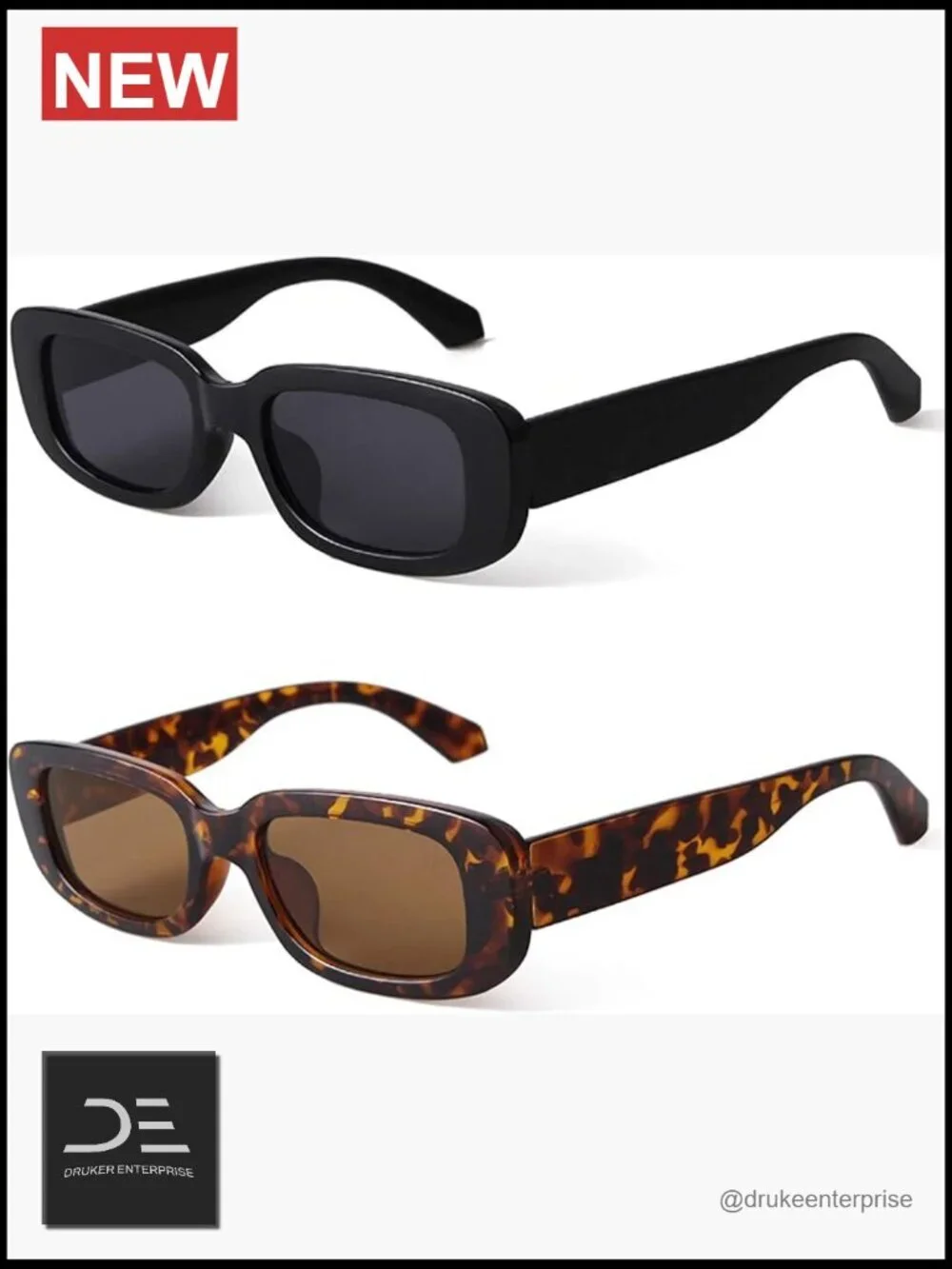 Retro Square Sunglasses UV Protection Unisex Small Frame